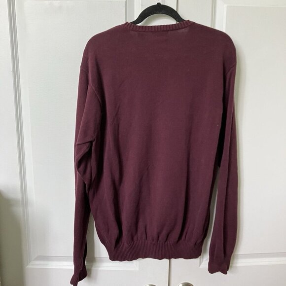 Vintage Van Heusen Sweater Mens L Cotton Argyle Grandpa Cabin Preppy Cozy - Picture 3 of 5